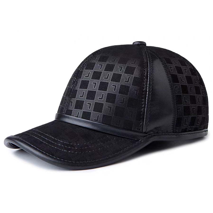Baseball Cap Structured - Hat For Man Genuine Suede Leather