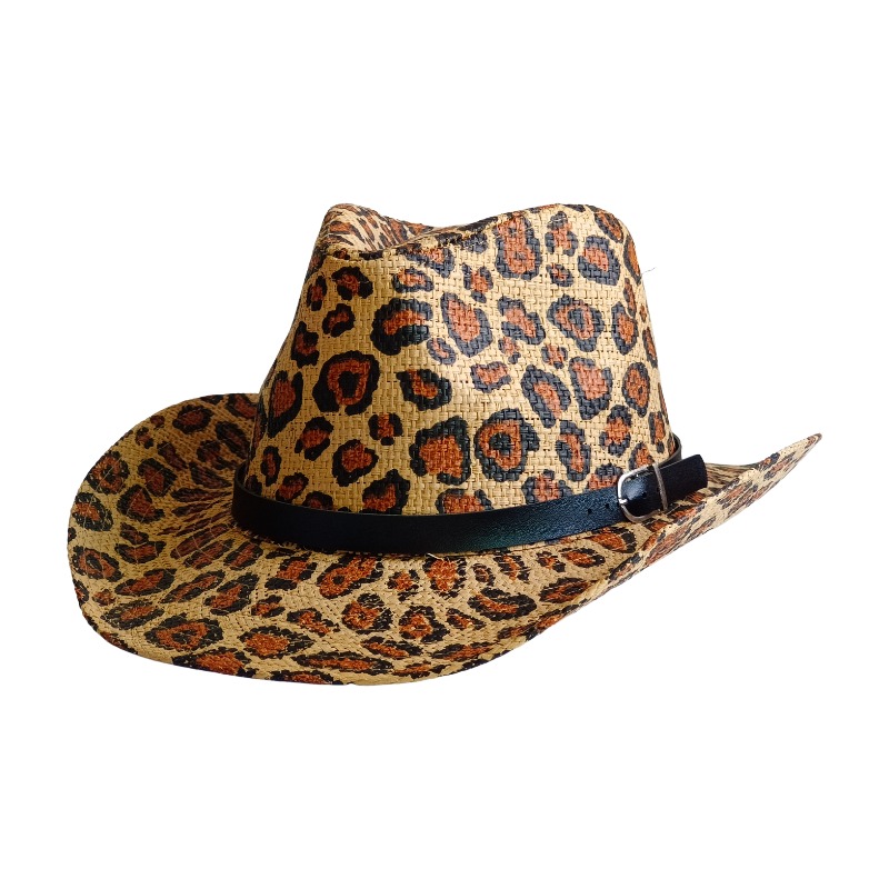 NEW Cowboy Hat Leopard print B - огляд і ціна Cowboy Hat Straw